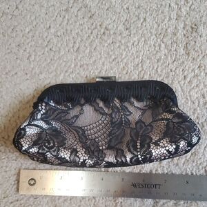 Elegant Black Lace Clutch